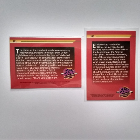 Elvis Presley Vintage Trading Cards 1992 (10) - Picture 2 of 10